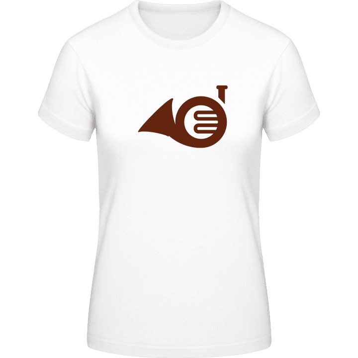 French Horn Icon T-skjorte for kvinner contain pic