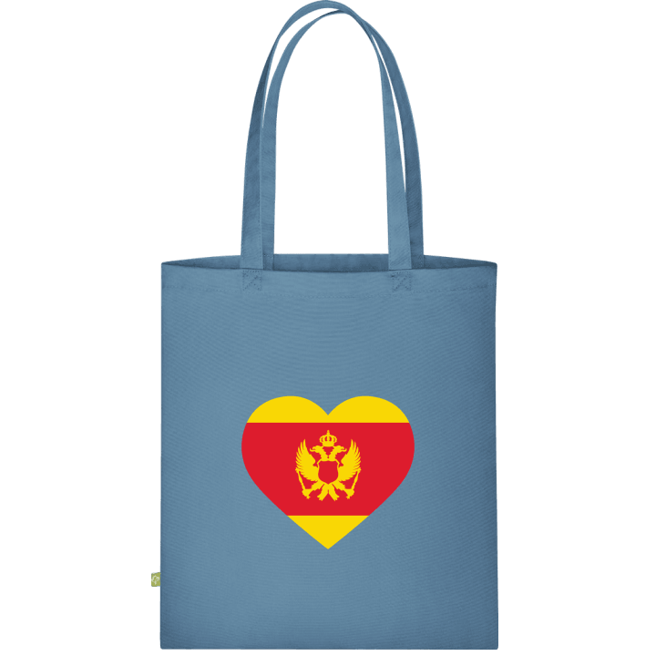 Montenegro Heart Flag Väska av tyg contain pic