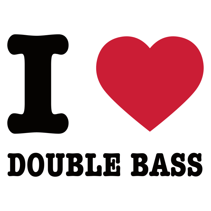 I Heart Double Bass Kinder T-Shirt 0 image