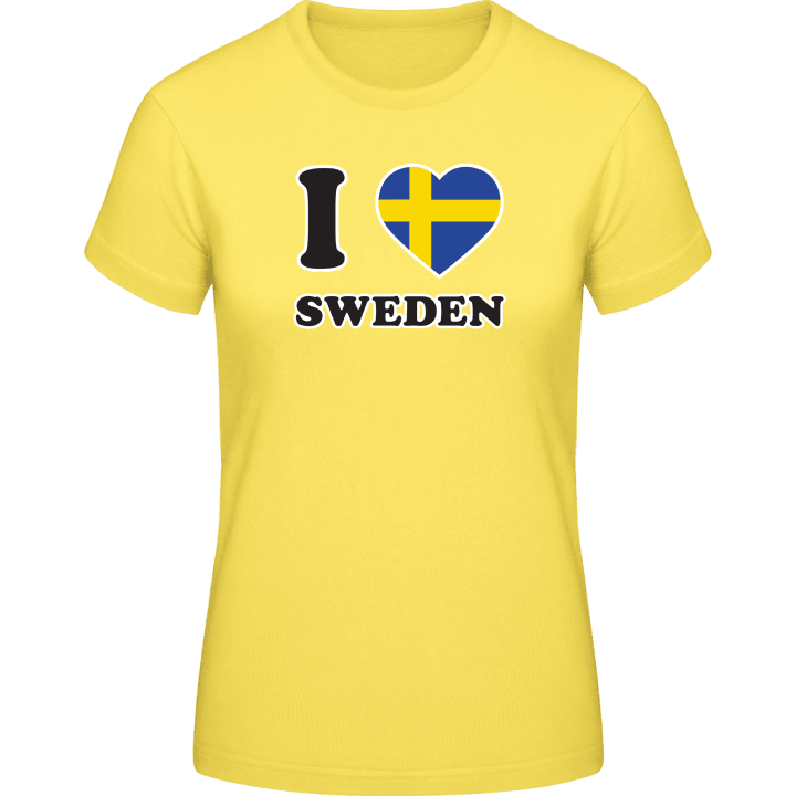 I Love Sweden T-shirt för kvinnor 0 image