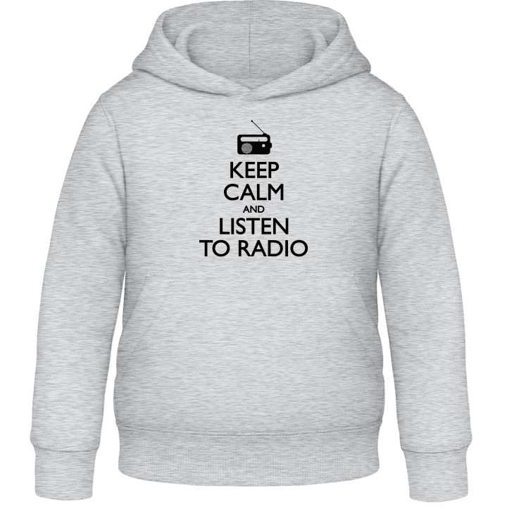Keep Calm and Listen to Radio Felpa con cappuccio per bambini contain pic