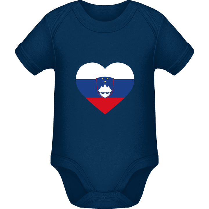 Slovenia Heart Flag Baby Romper contain pic
