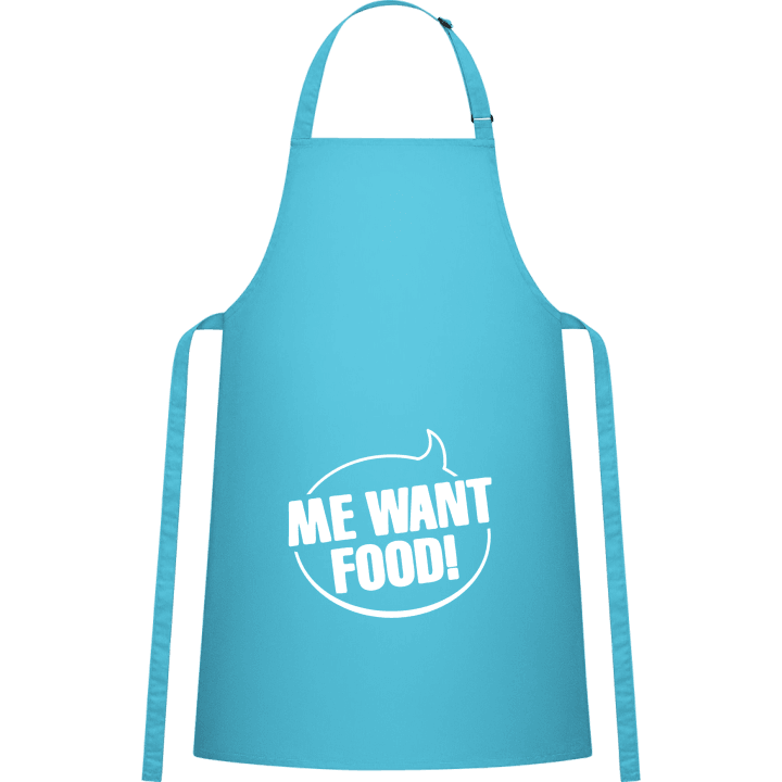 Me Want Food Kitchen Apron contain pic