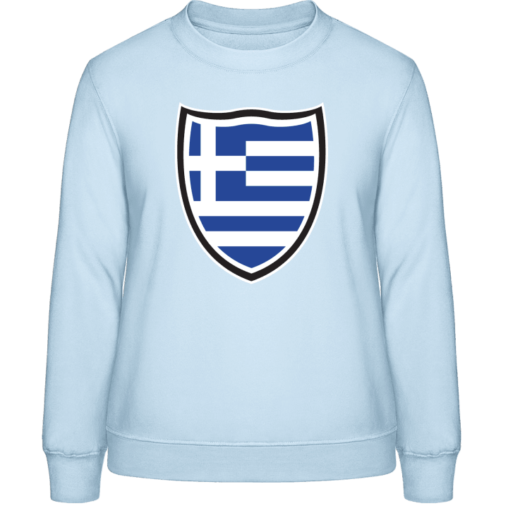 Greece Shield Flag Genser for kvinner contain pic