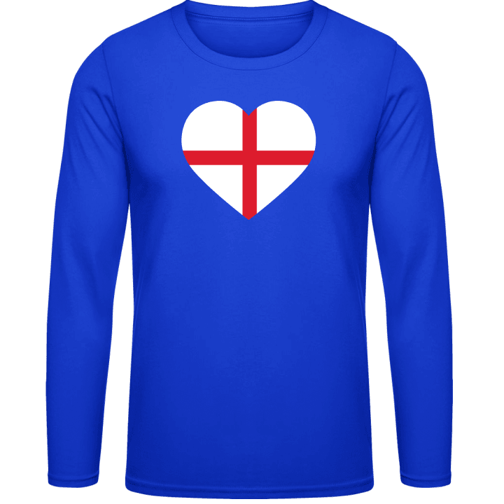 England Heart Flag Langermet skjorte contain pic