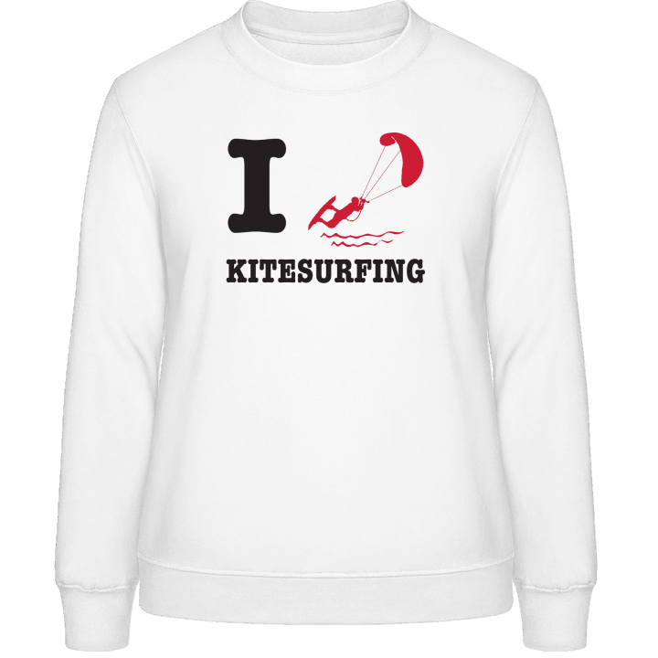 I Love Kitesurfing Sweat-shirt pour femme contain pic