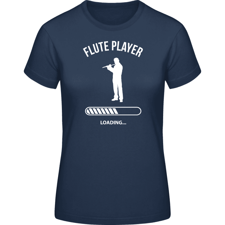 Flute Player Loading Frauen T-Shirt contain pic