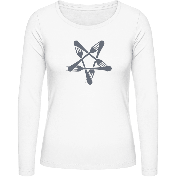 Star Of David T-shirt à manches longues pour femmes contain pic