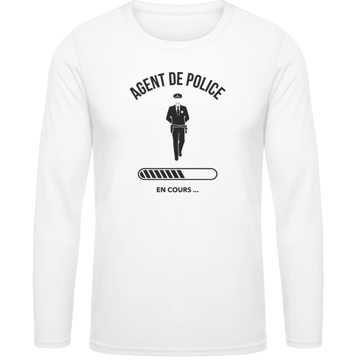 Agent De Police En Cours Shirt met lange mouwen contain pic