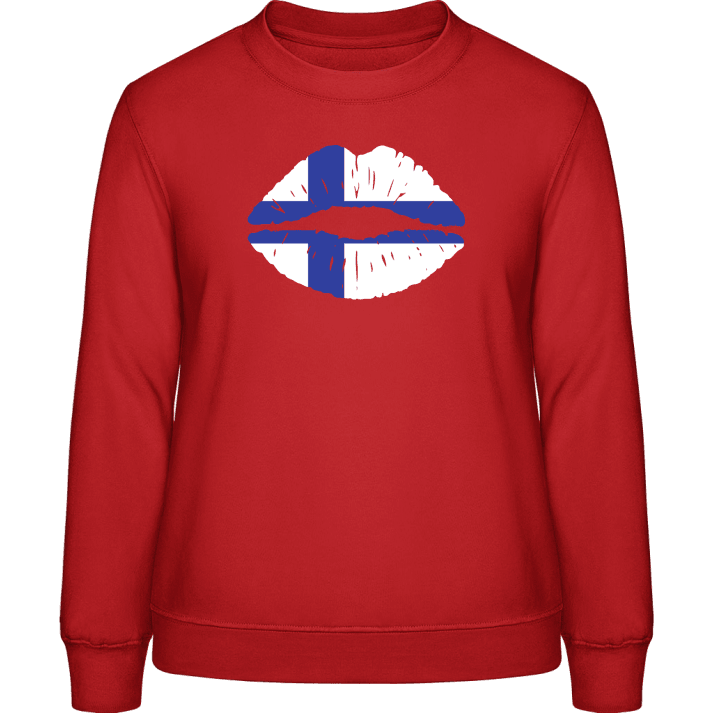 Finnish Kiss Sweatshirt för kvinnor contain pic