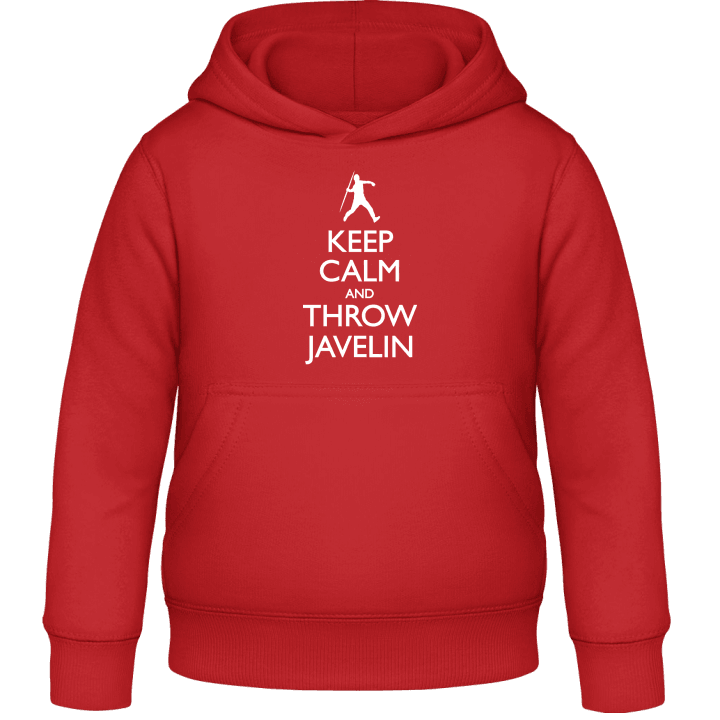 Keep Calm And Throw Javelin Felpa con cappuccio per bambini contain pic