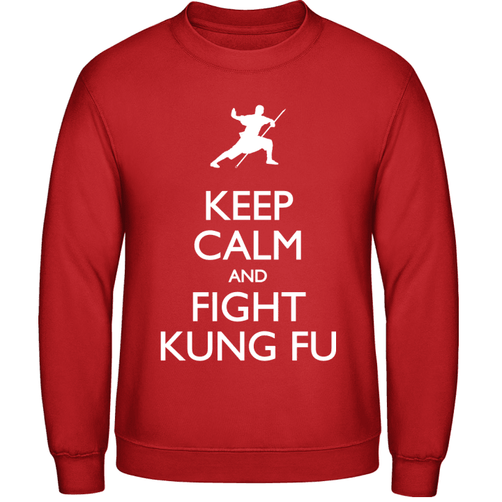 Keep Calm And Fight Kung Fu Tröja contain pic