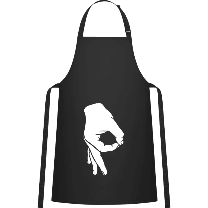 Mastrubation Hand Signal Delantal de cocina contain pic