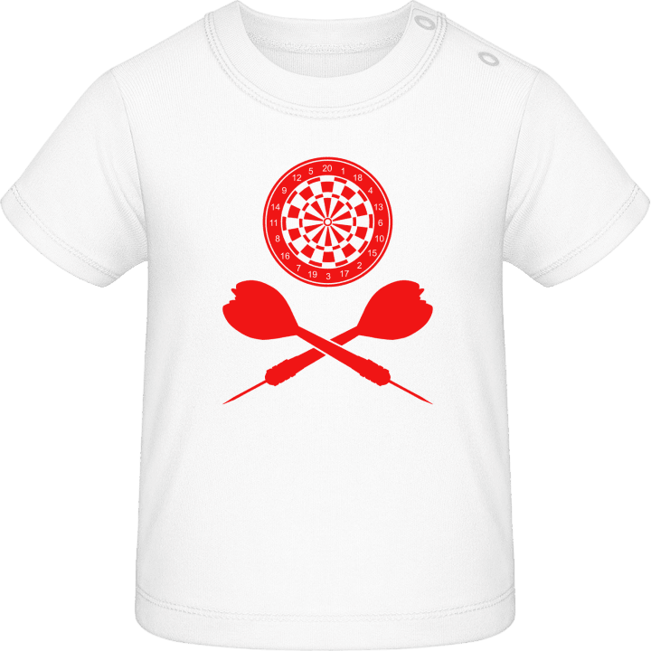 Crossed Darts with Target T-shirt för bebisar contain pic