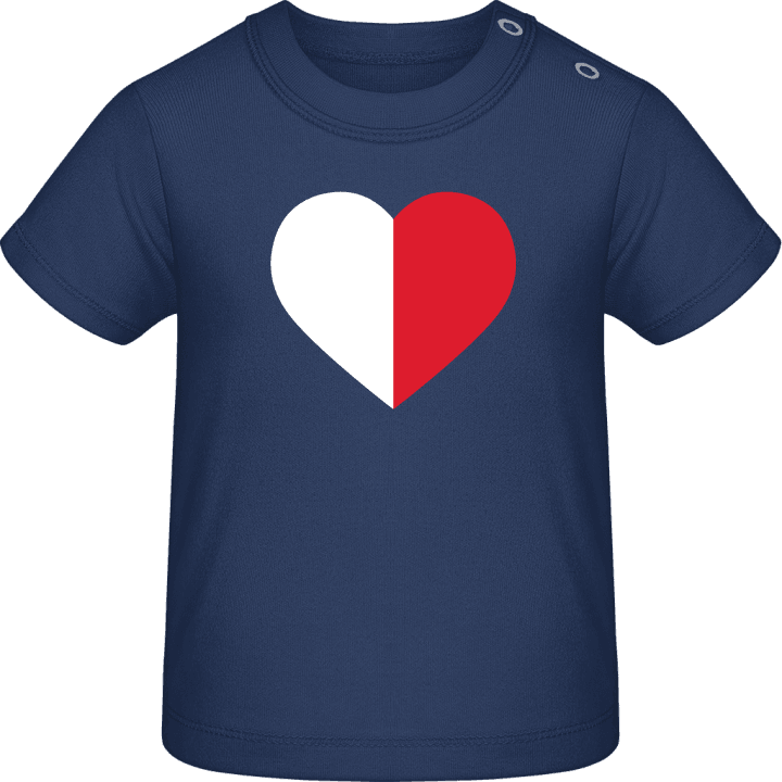 Malta Heart Flag T-shirt för bebisar contain pic