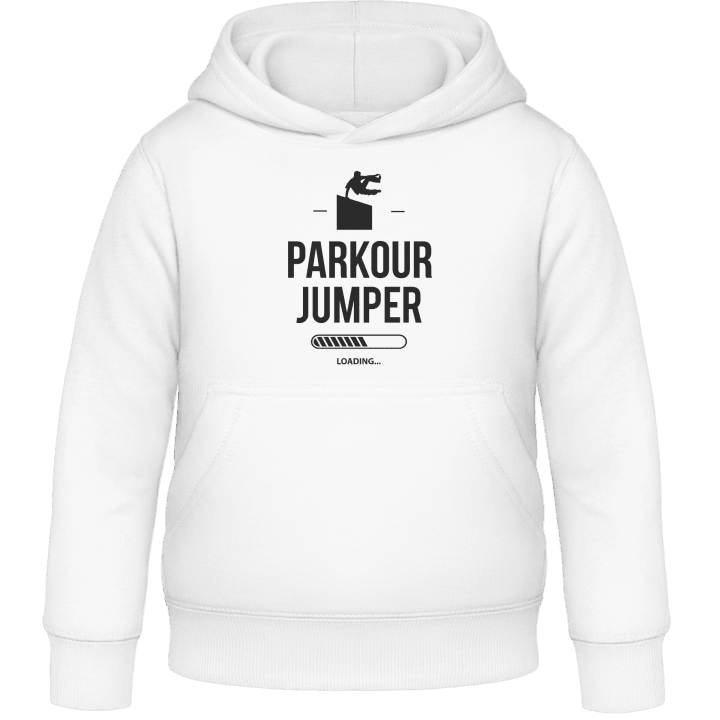 Parkur Jumper Loading Kids Hoodie contain pic