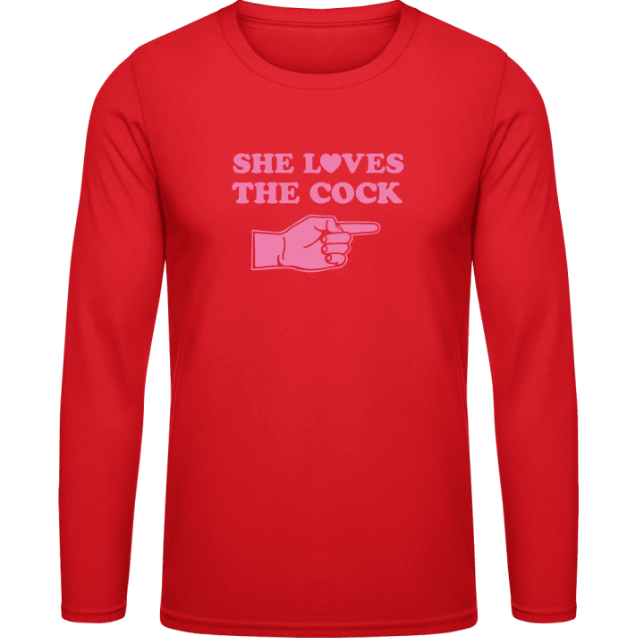 She Loves The Cock Långärmad skjorta contain pic