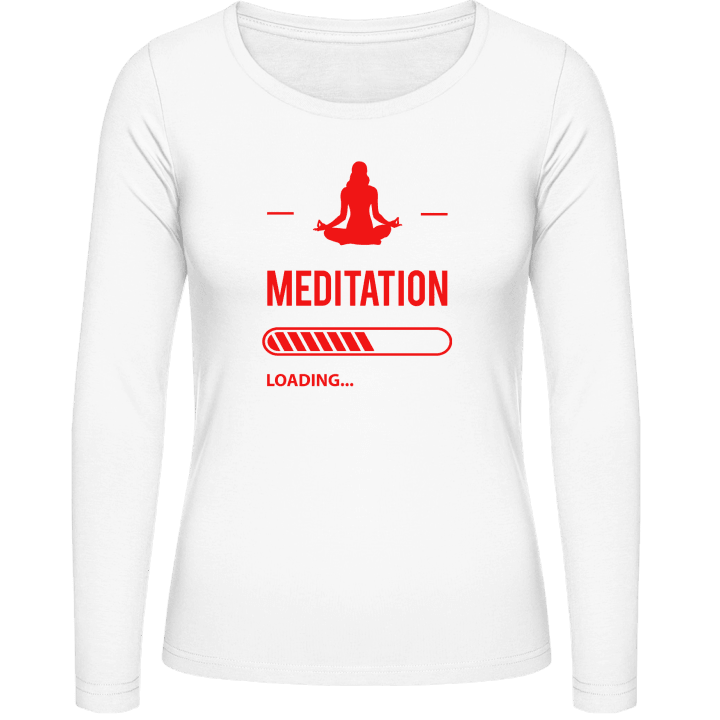 Meditation Loading T-shirt à manches longues pour femmes contain pic