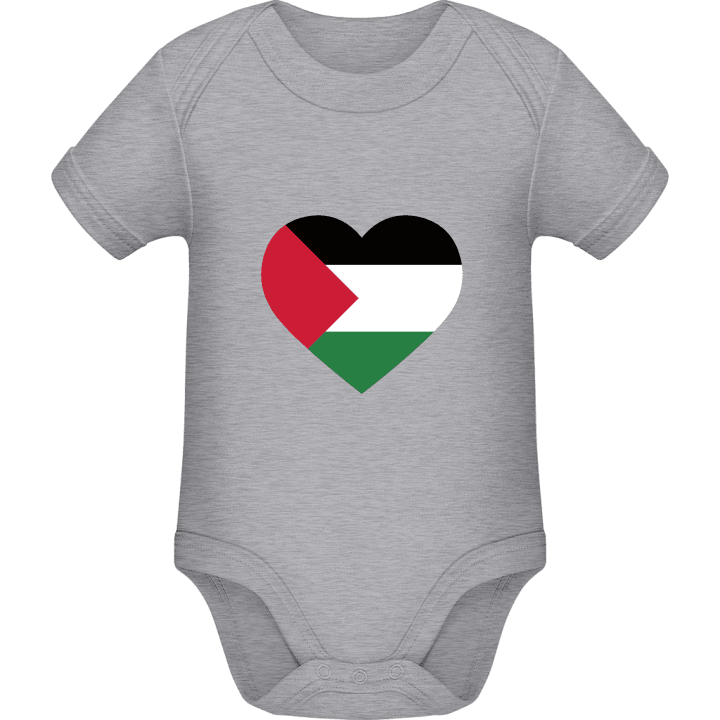 Palestine Heart Flag Baby Romper contain pic