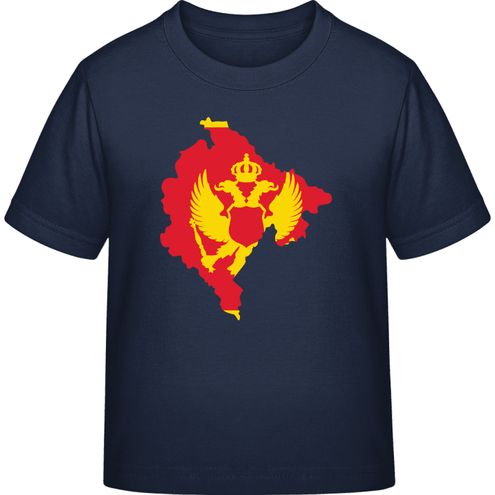 Montenegro Map T-shirt för barn contain pic