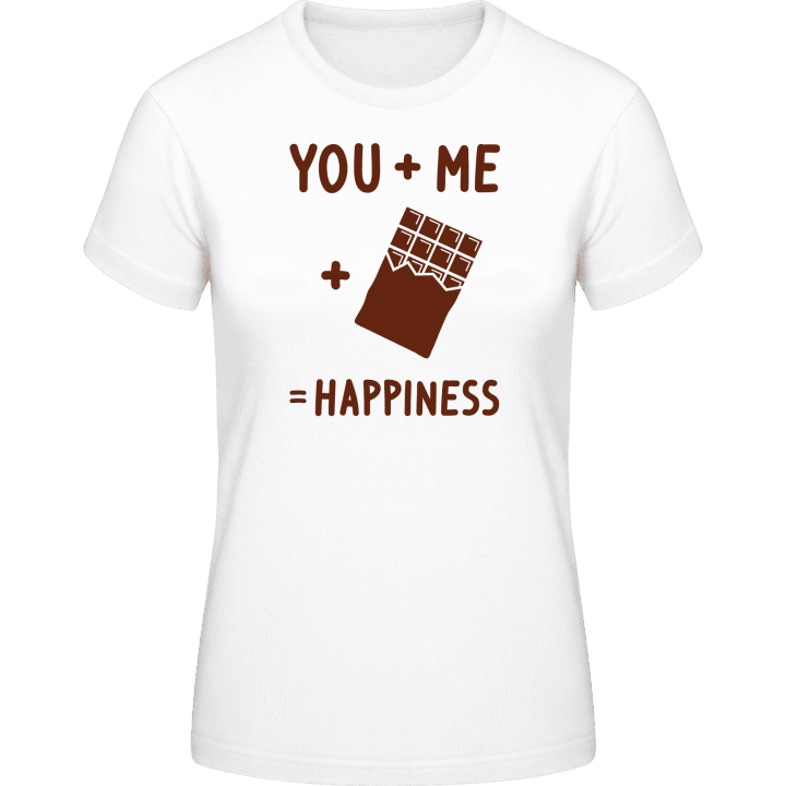 You + Me + Chocolat= Happiness Women T-Shirt 0 image