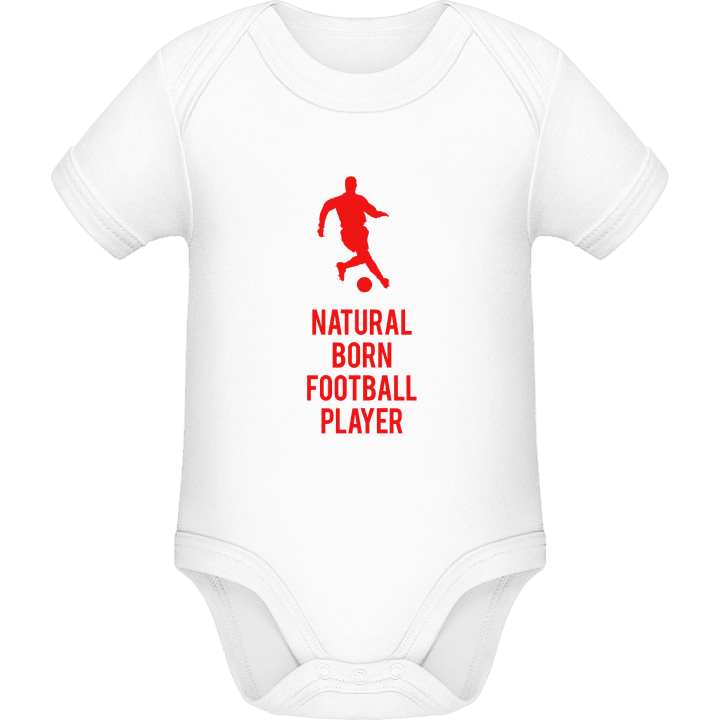 Natural Born Footballer Baby romperdress contain pic