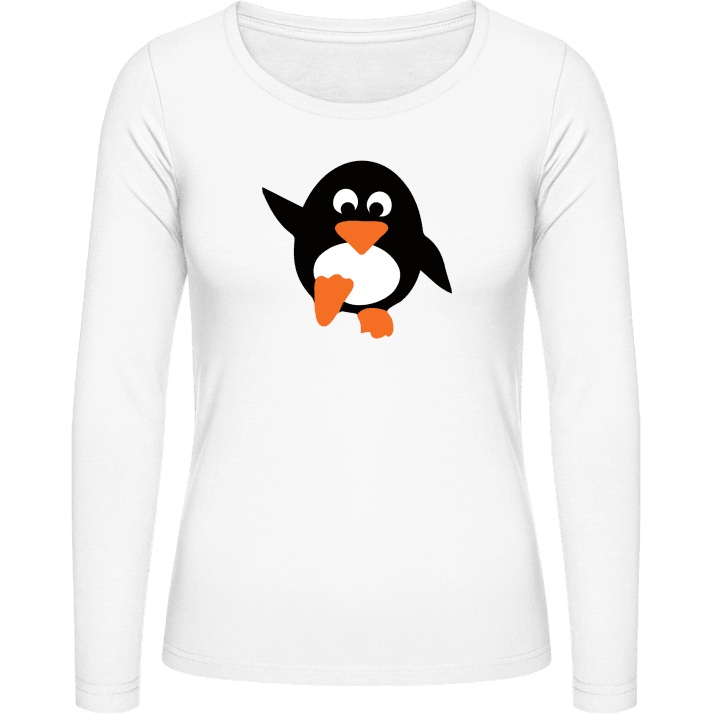 Cute Penguin Langermet skjorte for kvinner 0 image