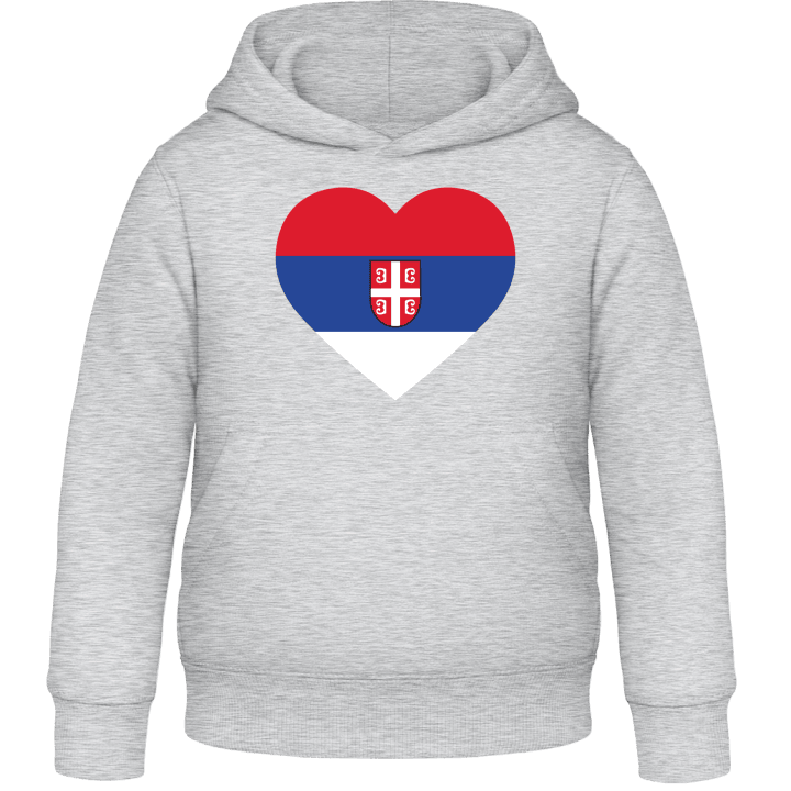 Serbia Heart Flag Felpa con cappuccio per bambini contain pic