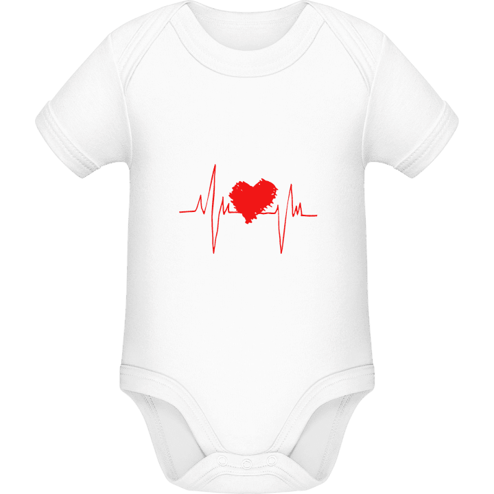 Heartbeat Logo Baby romper kostym contain pic