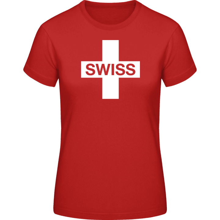 Schweizer Flagge Frauen T-Shirt contain pic