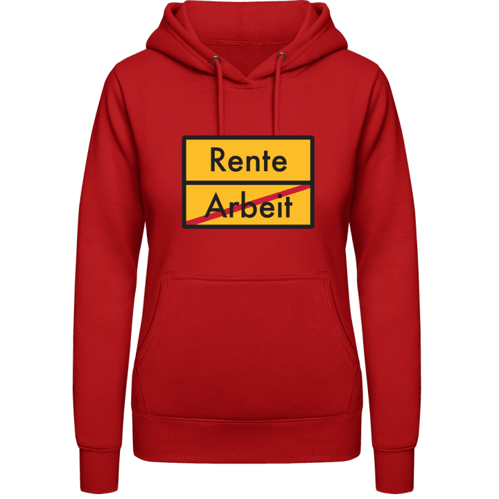 Arbeit Rente Vrouwen Hoodie contain pic