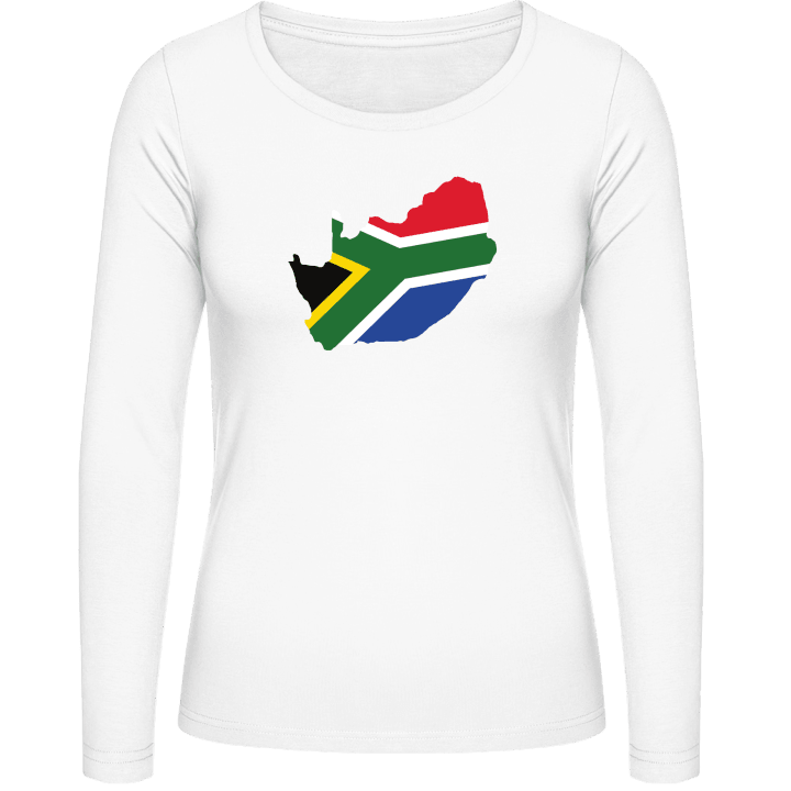 South Africa Map Kvinnor långärmad skjorta contain pic