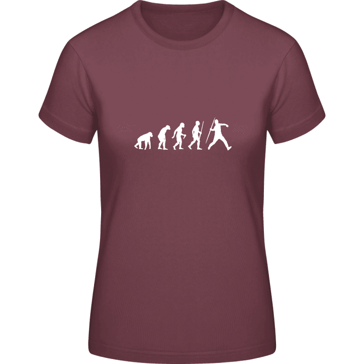 Javelin Throw Evolution T-skjorte for kvinner contain pic