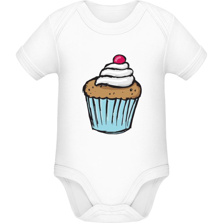 Cherry Cupcake Baby Strampler contain pic