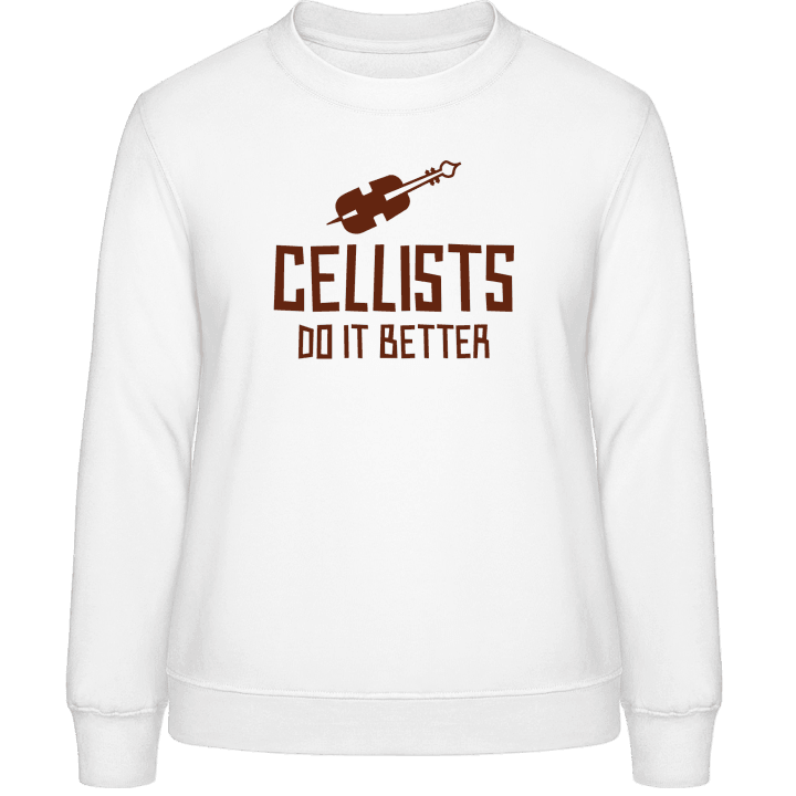 Cellists Do It Better Sweatshirt för kvinnor contain pic