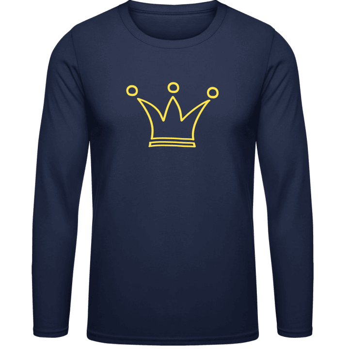 Crown Outline Langarmshirt contain pic