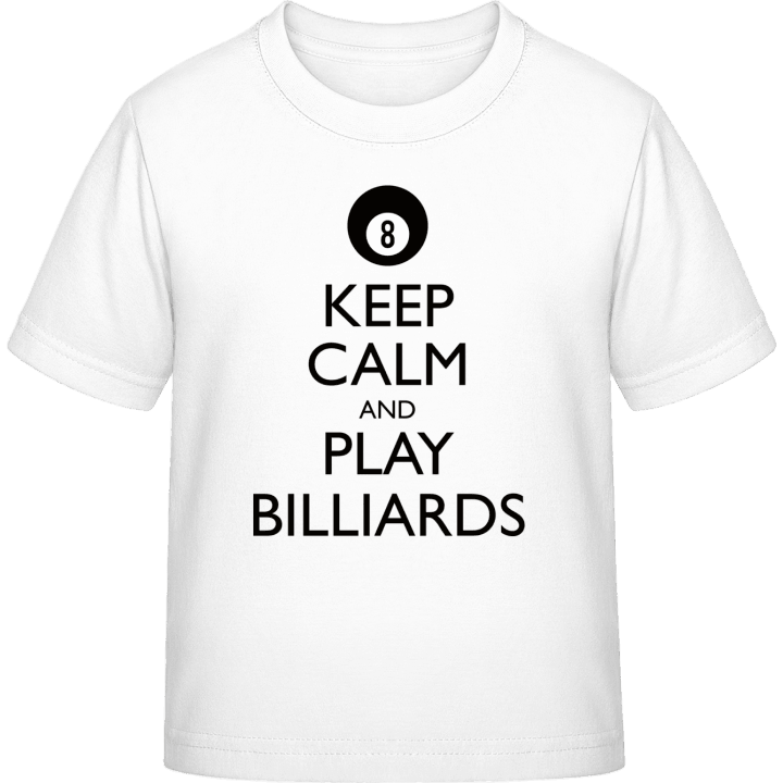 Keep Calm And Play Billiards T-skjorte for barn contain pic