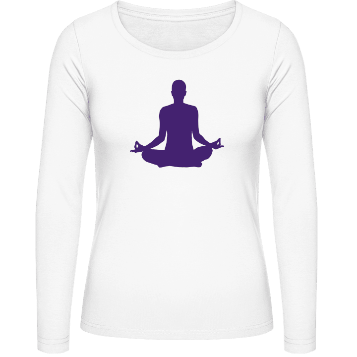 Yoga Meditation Scene Camicia donna a maniche lunghe contain pic