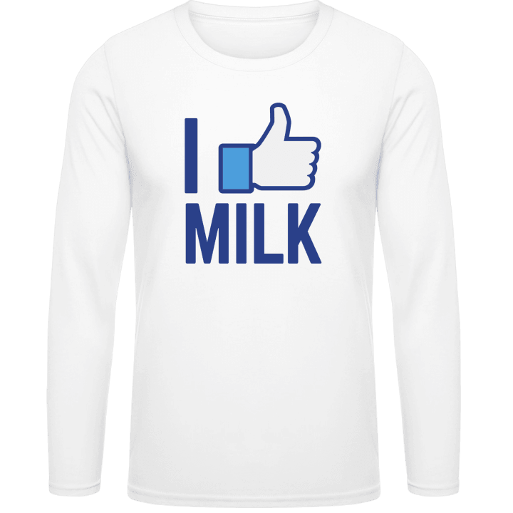 I Like Milk T-shirt à manches longues contain pic