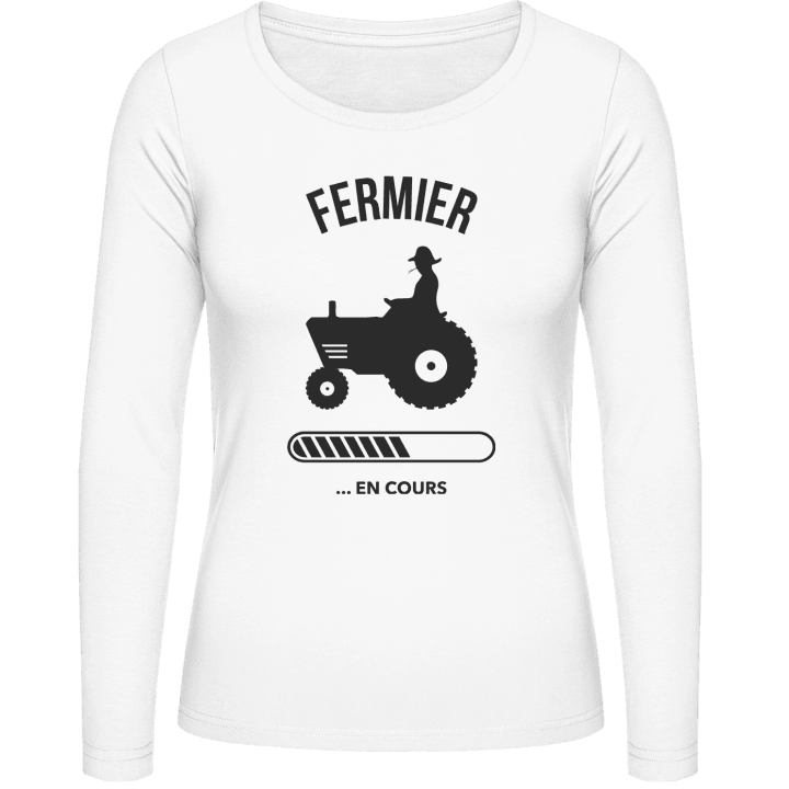 Fermier en cours Camisa de manga larga para mujer contain pic