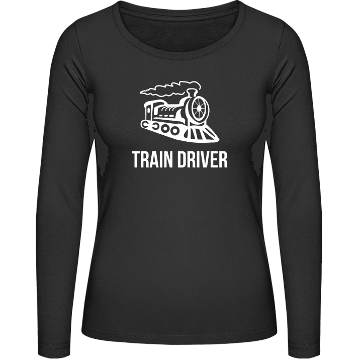 Train Driver Illustration Vrouwen Lange Mouw Shirt contain pic