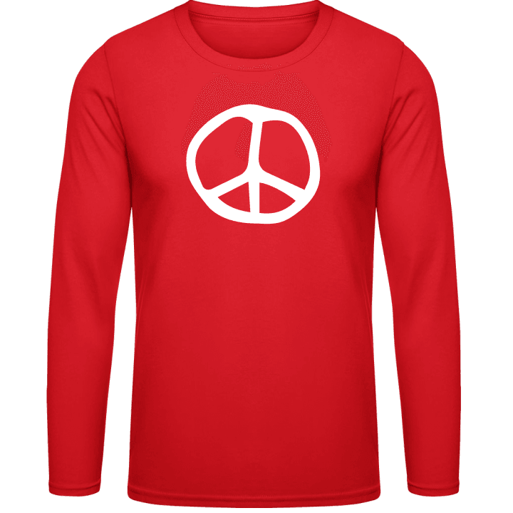 Peace Symbol Illustration T-shirt à manches longues contain pic