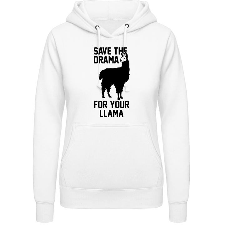 Save The Drama For Your Llama Vrouwen Hoodie 0 image