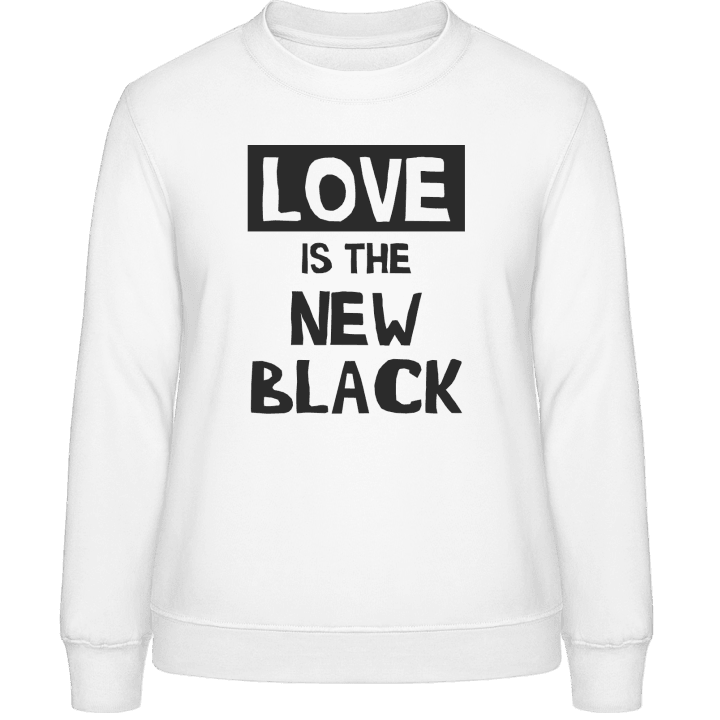 Love Is The New Black Genser for kvinner contain pic