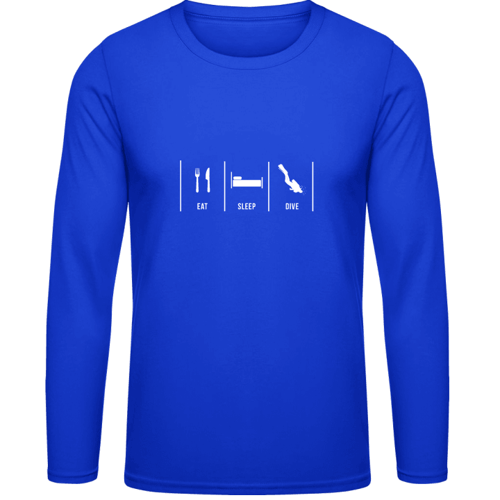 Eat Sleep Dive T-shirt à manches longues contain pic