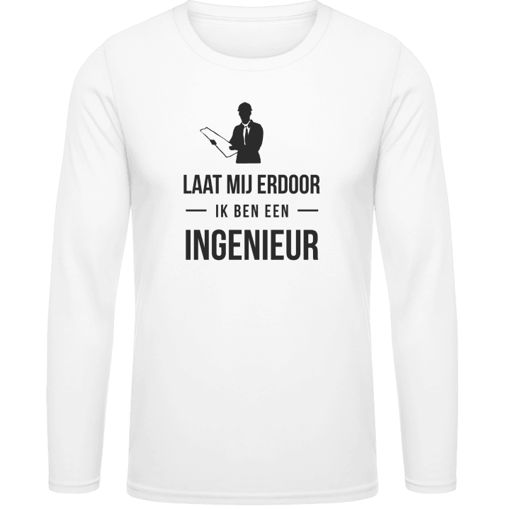 Laat mij door ik ben een ingenieur T-shirt à manches longues 0 image