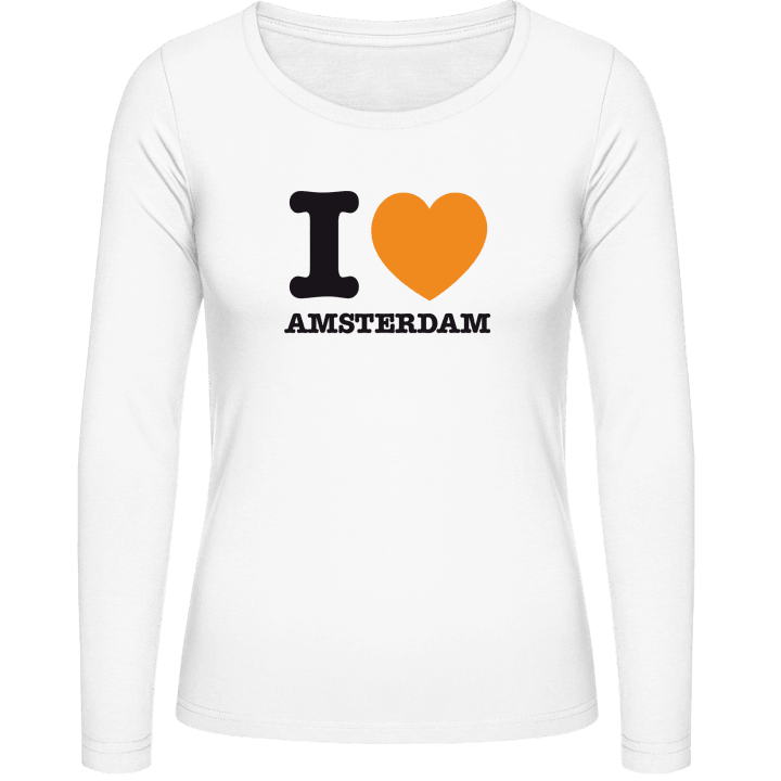 I Love Amsterdam Vrouwen Lange Mouw Shirt contain pic