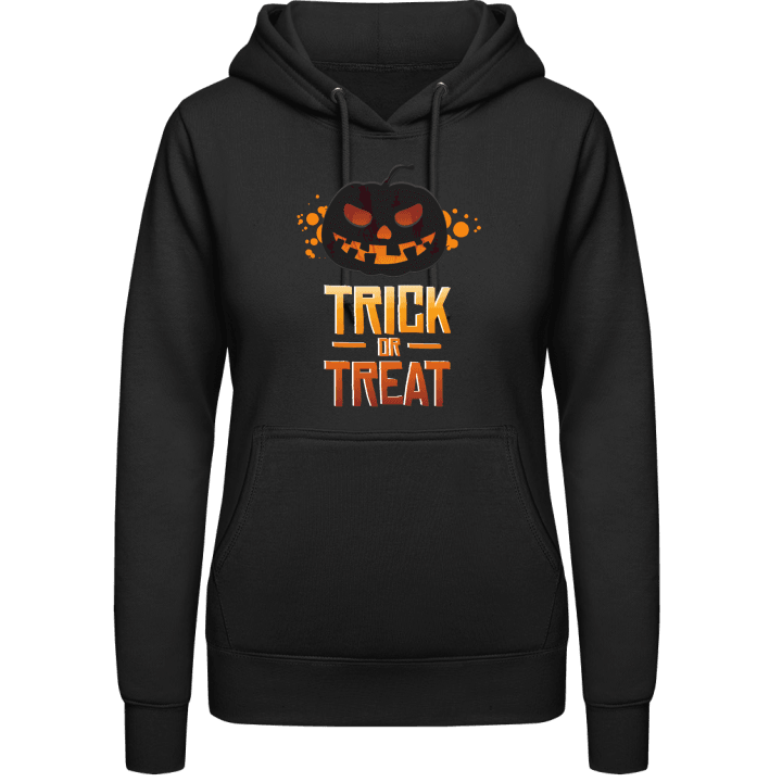 Black Pumpkin Trick Or Treat Women Hoodie 0 image