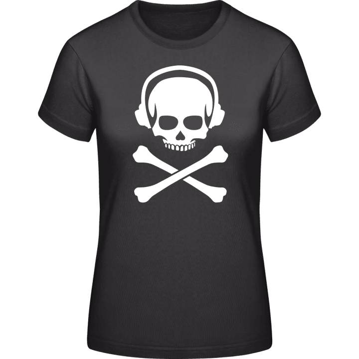 DeeJay Skull and Crossbones Frauen T-Shirt contain pic