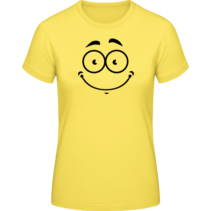 Smiley Face Happy T-shirt för kvinnor contain pic